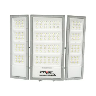 Lampa LED 2400lm, 6500K cu panou solar 40W, baterie LifePO4 3.2V/30Ah, senzor de miscare si telecomanda IP66 Breckner Germany - imagine 4