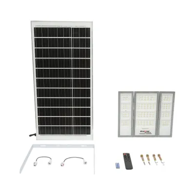 Lampa LED 2400lm, 6500K cu panou solar 40W, baterie LifePO4 3.2V/30Ah, senzor de miscare si telecomanda IP66 Breckner Germany - imagine 2
