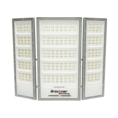 Lampa LED 4500lm, 6500K cu panou solar 70W, baterie LifePO4 3.2V/60Ah, senzor de miscare si telecomanda IP66 Breckner Germany - imagine 5