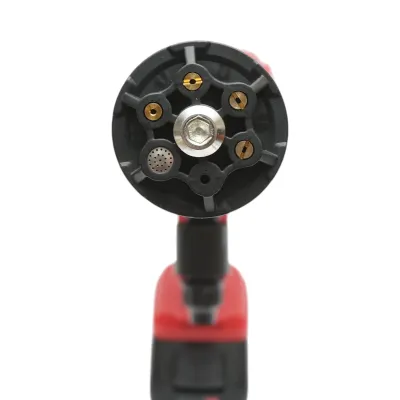 Aparat de spalat cu presiune portabil cu 2 acumulatori 20V, 2Ah Li-ion, 180W, 10 bar, debit 3 L/min, cap rotativ 6 functii, rezervor spuma 400ml - imagine 7