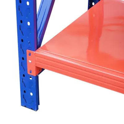 Raft metalic depozitare 5 nivele 200x60x250cm, 300 kg/nivel, albastru-portocaliu Breckner Germany - imagine 6