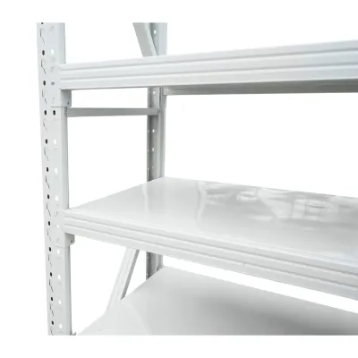 Raft metalic depozitare 5 nivele 200x60x250cm, 300 kg/polita, gri Breckner Germany - imagine 6