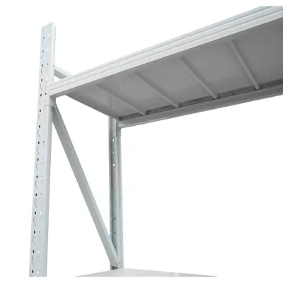 Raft metalic depozitare 5 nivele 200x60x250cm, 300 kg/polita, gri Breckner Germany - imagine 5