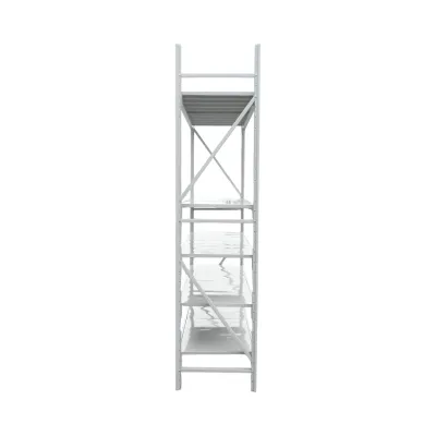 Raft metalic depozitare 5 nivele 200x60x250cm, 300 kg/polita, gri Breckner Germany - imagine 3