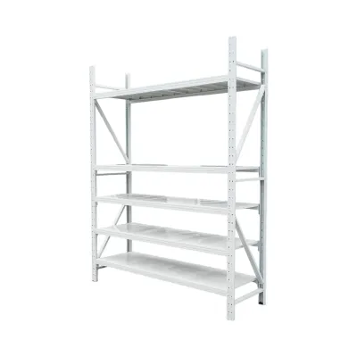 Raft metalic depozitare 5 nivele 200x60x250cm, 300 kg/polita, gri Breckner Germany - imagine 2