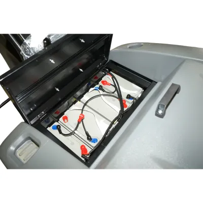 Masina de maturat stradala cu aspirare 48V/80Ah, 2.2kW, latime maturare 1380mm, cos colectare 120L, productivitate 8000 mp/h - imagine 12