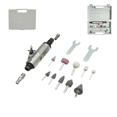 Trusa polizor drept pneumatic biax 25000rpm, presiune 6-8 bar 15 piese