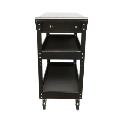 Carucior scule atelier metalic pe roti cu 3 rafturi si 1 sertar 775x410x895mm Breckner Germany - imagine 6