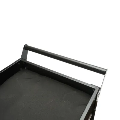 Carucior scule atelier metalic pe roti cu 2 rafturi si 3 sertare 775x410x895mm Breckner Germany - imagine 11