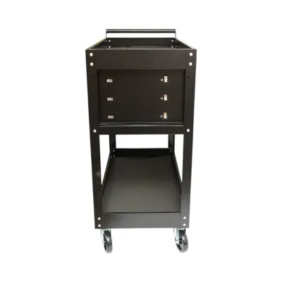 Carucior scule atelier metalic pe roti cu 2 rafturi si 3 sertare 775x410x895mm Breckner Germany - imagine 5