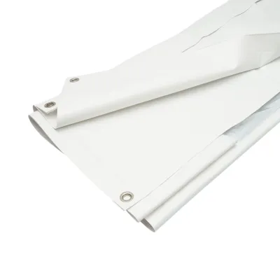 Perete lateral cort hala 2x2.8m alb cu geam transparent LP64 - imagine 6