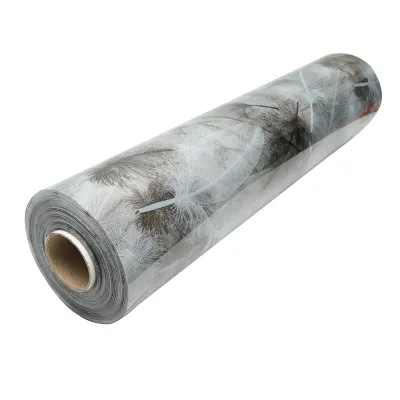Folie protectie masa transparenta PVC siliconizat 100cm, grosime 0.8mm, model pene 20m/rola Breckner Germany - imagine 5