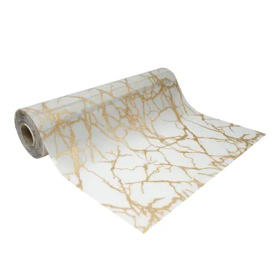 Folie protectie masa decorativa PVC siliconizat 100cm, grosime 0.8mm, model marmura 20m/rola Breckner Germany - imagine 6