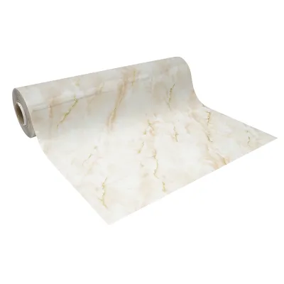 Folie protectie masa decorativa PVC siliconizat 100cm, grosime 1.2mm, model marmura natur 20m/rola Breckner Germany - imagine 6