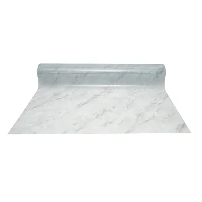 Folie protectie masa decorativa PVC siliconizat 100cm, grosime 1.2mm, model marmura gri 20m/rola Breckner Germany - imagine 2