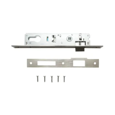 Broasca usa ingropata cu limba 34x174mm, placuta frontala 23x240mm, nichel satinat, suruburi incluse - imagine 2