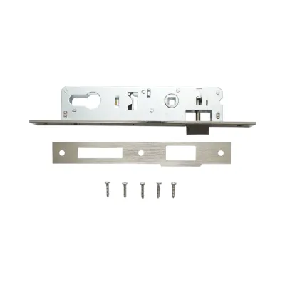 Broasca usa ingropata cu limba 38x174mm, placuta frontala 23x240mm, nichel satinat, suruburi incluse - imagine 2