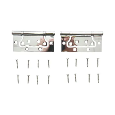 Set 2 balamale mobilier coplanare tip fluture 100x50mm, otel cromat, suruburi incluse