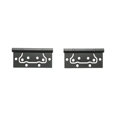 Set 2 balamale mobilier coplanare tip fluture 100x50mm, otel negru, suruburi incluse - imagine 2