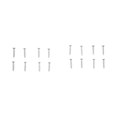 Set 2 balamale mobilier coplanare tip fluture 100x50mm, otel alb, suruburi incluse - imagine 8
