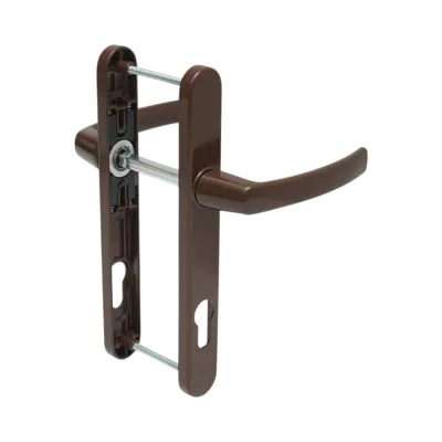 Set manere usa termopan PVC maro cu sild 28x220mm