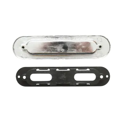 Maner usa glisanta cromat incastrat tip scoica 36x150mm - imagine 4