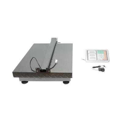 Cantar electronic de podea 700kg tip platforma 600x450mm cu brat pliabil, afisaj LCD - imagine 2