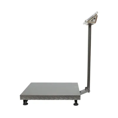 Cantar electronic de podea 700kg tip platforma 600x450mm cu brat pliabil, afisaj LCD - imagine 3
