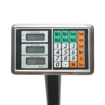 Cantar electronic de podea 700kg tip platforma 600x450mm cu brat pliabil, afisaj LCD - imagine 6