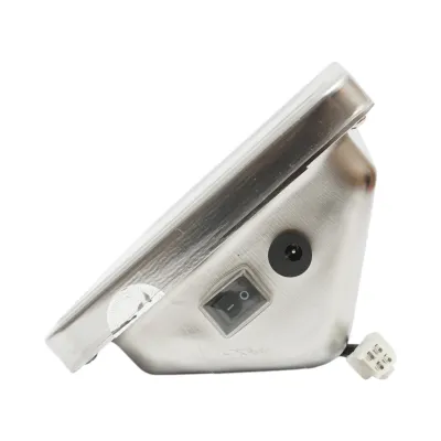 Cantar electronic de podea 350kg tip platforma 500x400mm cu brat pliabil, afisaj LCD - imagine 8