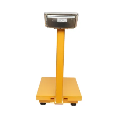 Cantar electronic de podea 350kg tip platforma 500x400mm cu brat pliabil, afisaj LCD - imagine 4
