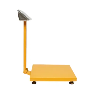 Cantar electronic de podea 350kg tip platforma 500x400mm cu brat pliabil, afisaj LCD - imagine 5