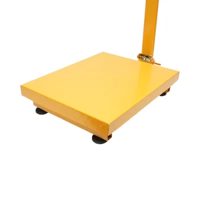 Cantar electronic de podea 350kg tip platforma 500x400mm cu brat pliabil, afisaj LCD - imagine 9