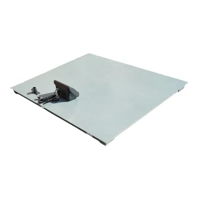 Cantar electronic de podea 5000kg, platforma striata 150x150cm, baterie 6V 4Ah, afisaj LED - imagine 3
