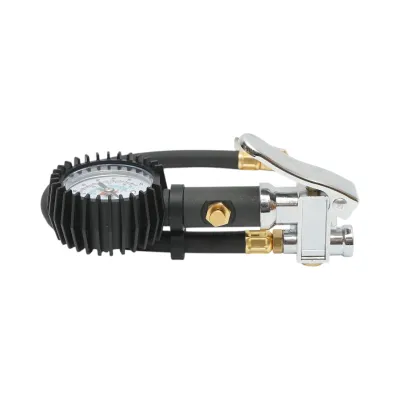 Pistol umflat roti cu furtun si manometru mecanic 0-15 bar Breckner Germany - imagine 3