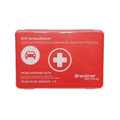Trusa sanitara auto de prim ajutor (Data expirarii produselor sterile 13 iulie 2031)