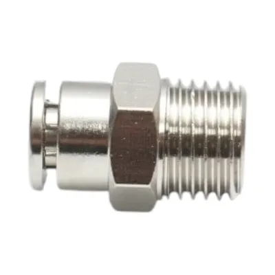 Mufa rapida dreapta metalica 6mm filet exterior 1/4 inch - imagine 2