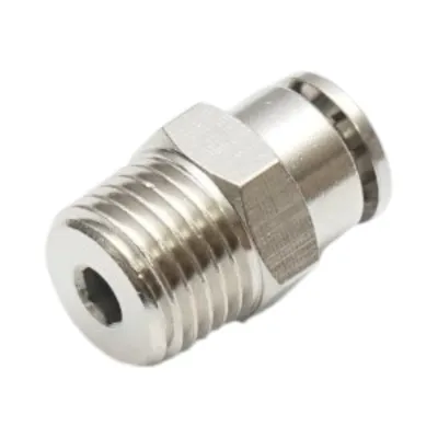 Mufa rapida dreapta metalica 6mm filet exterior 1/4 inch - imagine 3