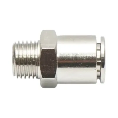 Mufa rapida dreapta metalica 10mm filet exterior 1/4 - imagine 2