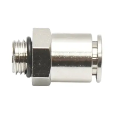 Mufa rapida dreapta metalica 10mm filet exterior M12 - imagine 2