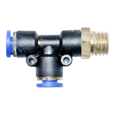 Mufa rapida T plastic si surub metalic fi 6x6 cu M12