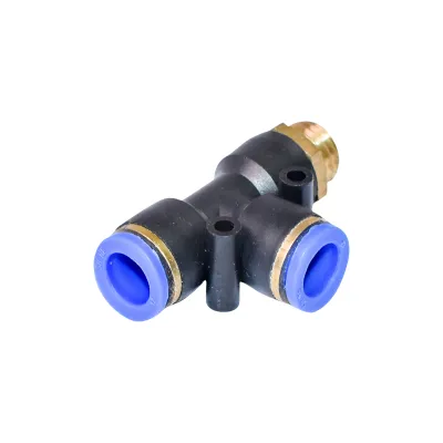Mufa rapida T plastic si surub metalic fi 12x12 cu M16 - imagine 3