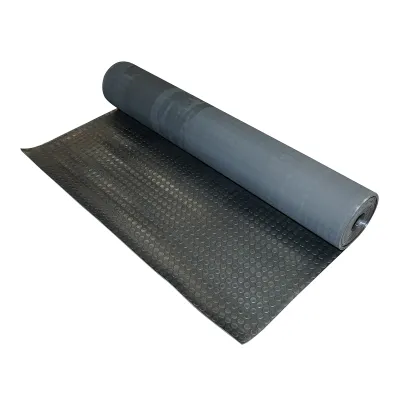 Covor cauciuc SBR+NR fara insertie textila si cu striatie 4x1400x10000mm L=10m; l=1,4m; G=4mm - imagine 2