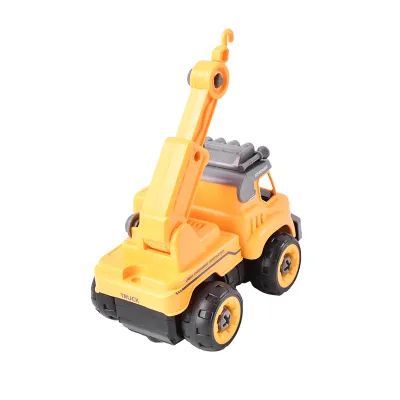 Autospeciala macara cu telecomanda jucarie de constructie care se monteaza DIY - imagine 9
