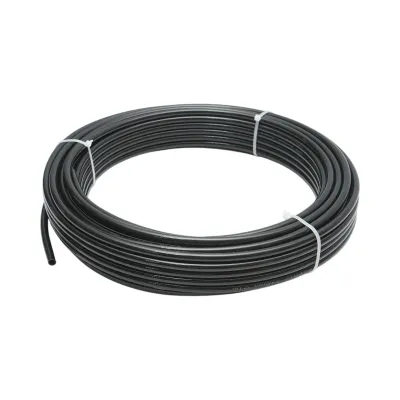 Tub aer poliamida negru 8x6mm 25m/rola