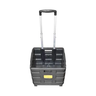 Troler compact din plastic pentru cumparaturi - imagine 2