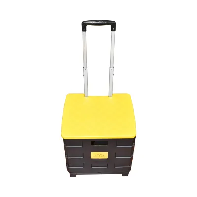 Troler compact din plastic pentru cumparaturi - imagine 5