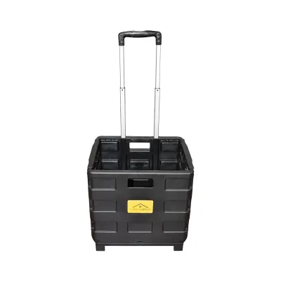 Troler compact din plastic pentru cumparaturi