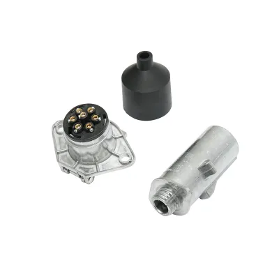 Fisa cu priza pentru remorca 24V metalica cu 7 pini - imagine 2