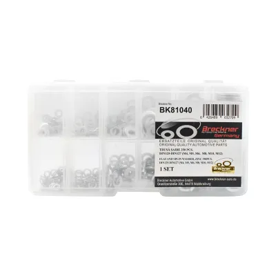 Trusa saibe M4, M5, M6,  M8, M10, M12 DIN125/DIN127 350 piese Breckner Germany - imagine 3